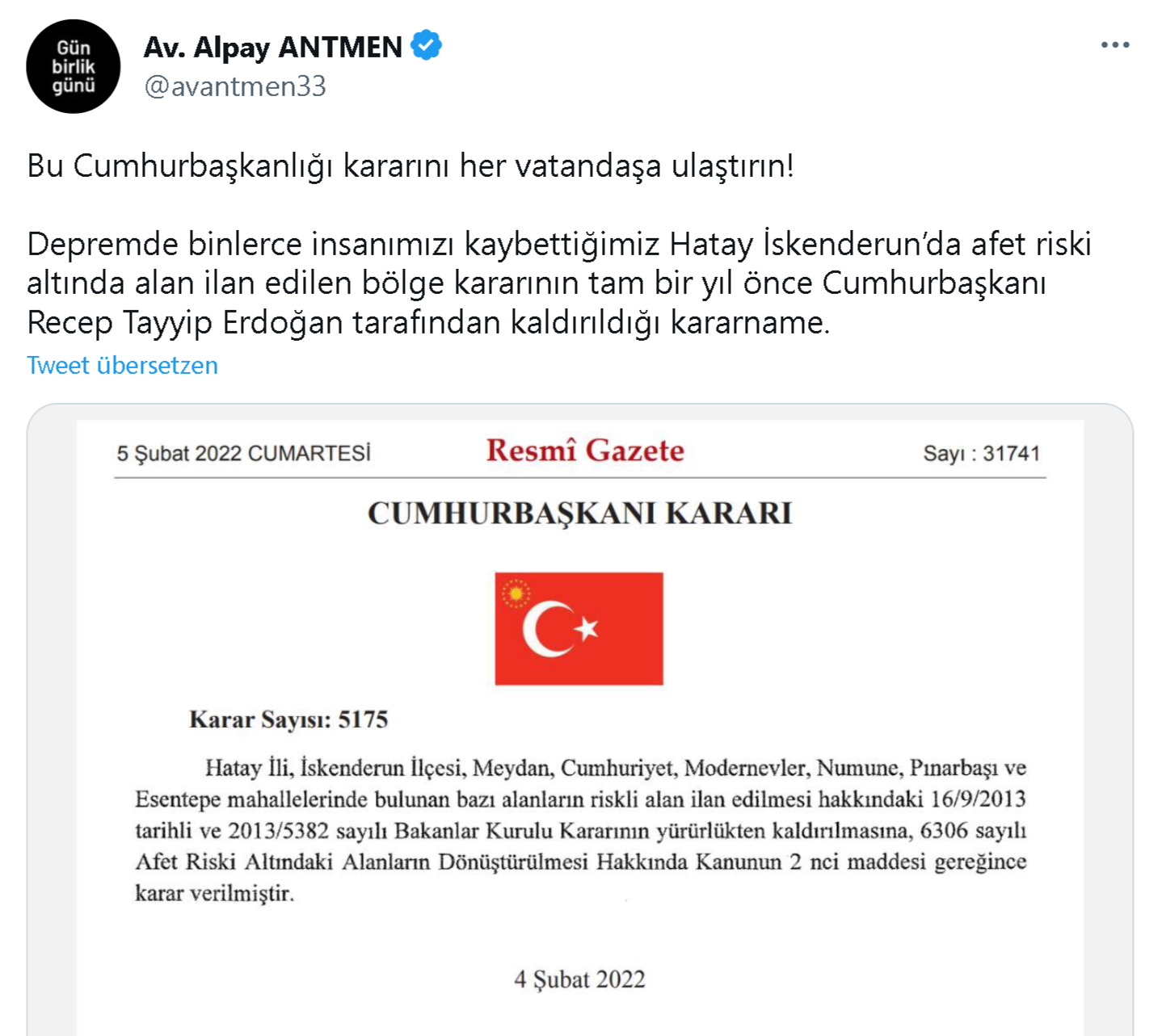 Avukat Alpay Antmen