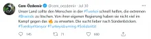 Twitter-Beitrag von Cem Özdemir