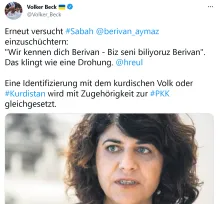 Twitter-Beitrag von Volker Beck